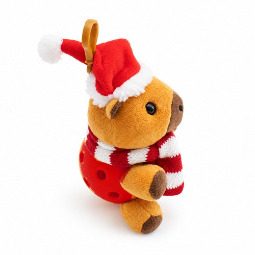 Christmas Cappy Plush Pickleball Bag Charm